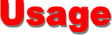 Usage